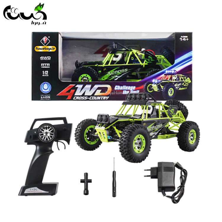 ماشین کنترلی شارژی آفرود 1:12 با سرعت 50 کیلومتر بر ساعت مدل Across 4WD