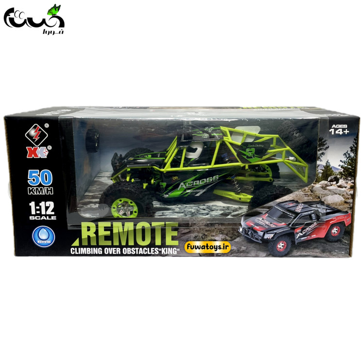 ماشین کنترلی شارژی آفرود 1:12 با سرعت 50 کیلومتر بر ساعت مدل Across 4WD
