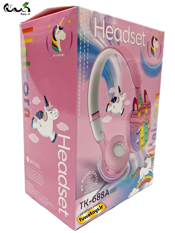 هدفون بیسیم طرح یونیکورن پاپیتی مدل TK668A