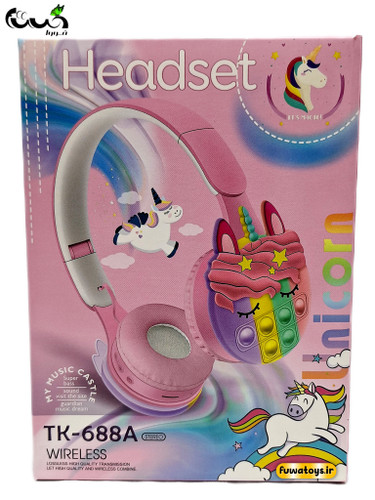 هدفون بیسیم طرح یونیکورن پاپیتی مدل TK668A