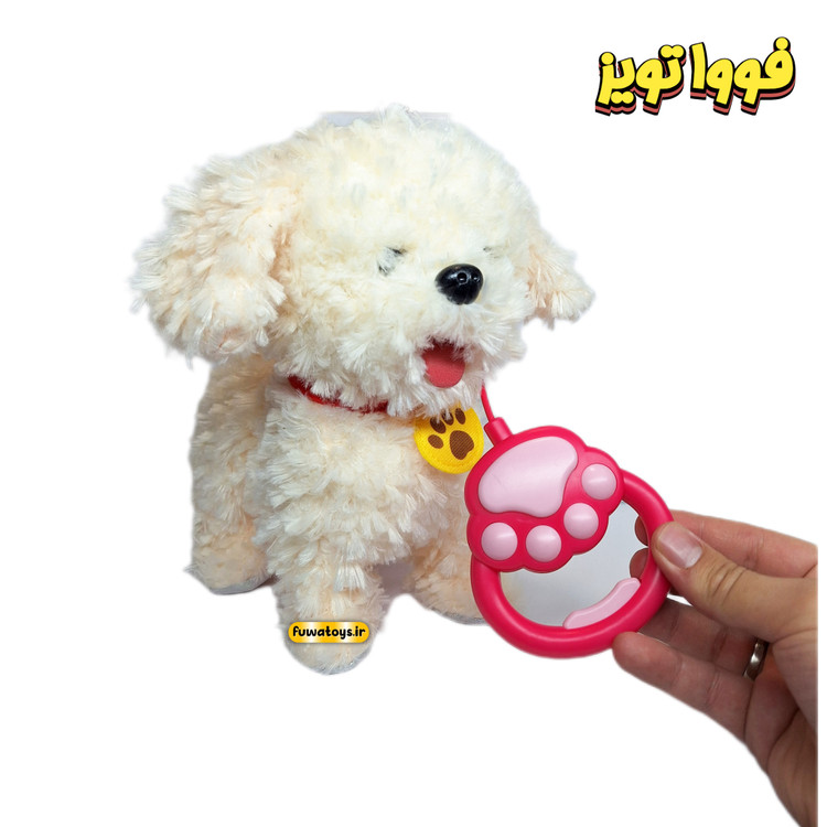 سگ موزیکال قلاده دار لمسی مدل 7822 مناسب کودکان ۳ سال به بالا