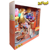 پک باربی دوچرخه سوار بهمراه لوازم آیتم