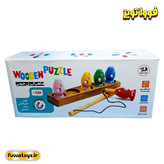 ماهیگیری چوبی مونته سوری (wooden puzzle) مناسب کودکان ۱ سال به بالا