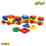 قطار چوبی مونته سوری(wooden puzzle) مناسب کودکان ۱ سال به بالا