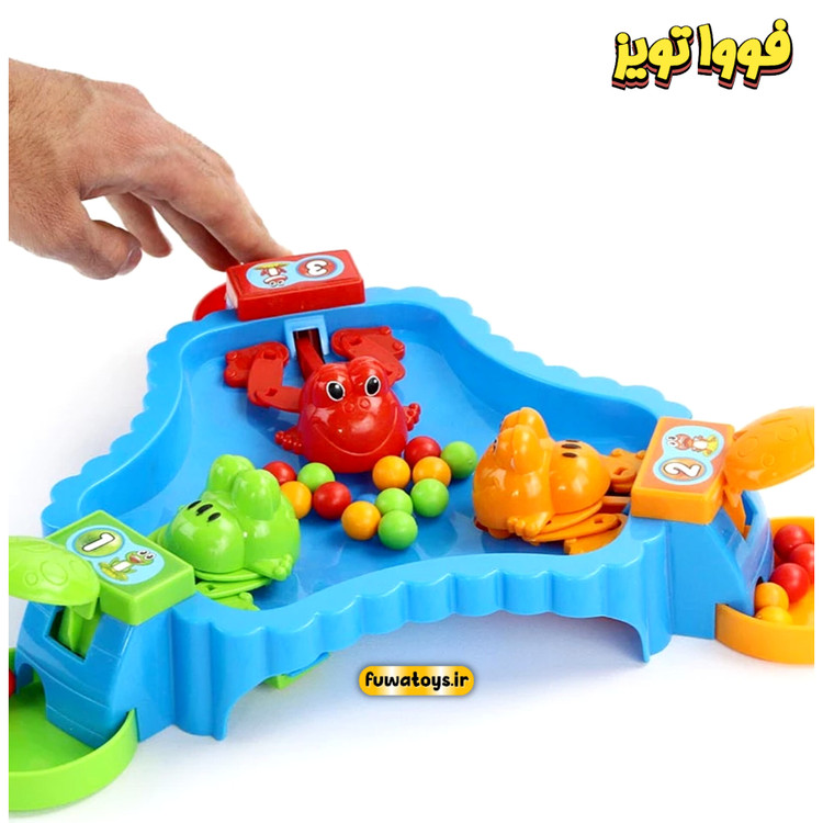 بازی مهیج قورباغه های شکمو ۳ نفره مناسب کودکان ۳ سال به بالا