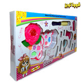 ست آرایشی کودک طرح گل رز بهمراه لوازم قابل استفاده و ضد حساسیت مناسب کودکان ۵ سال به بالا