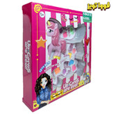 ست آرایشی کودک طرح یونیکورن قابل استفاده و ضدحساسیت