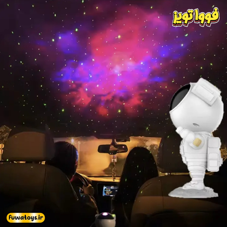 چراغ خواب کهکشانی مدل فضانورد (ریموت دار)
