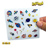 چراغ خواب کهکشانی مدل فضانورد (ریموت دار)