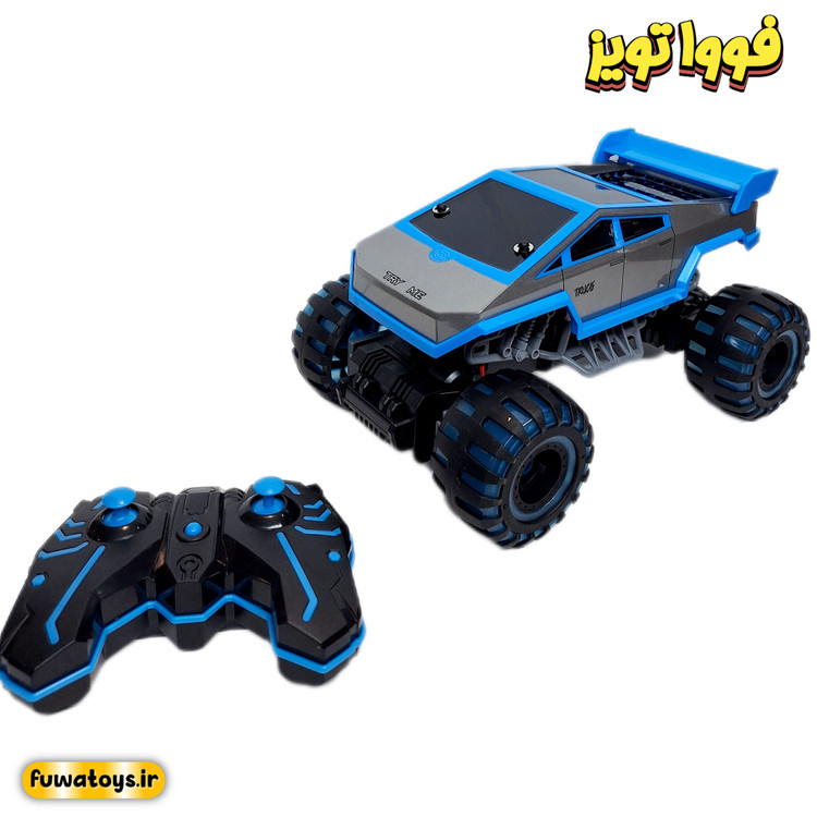 ماشین کنترلی شارژی تسلا(بدنه و چرخ ها چراغدار) مدل 33628