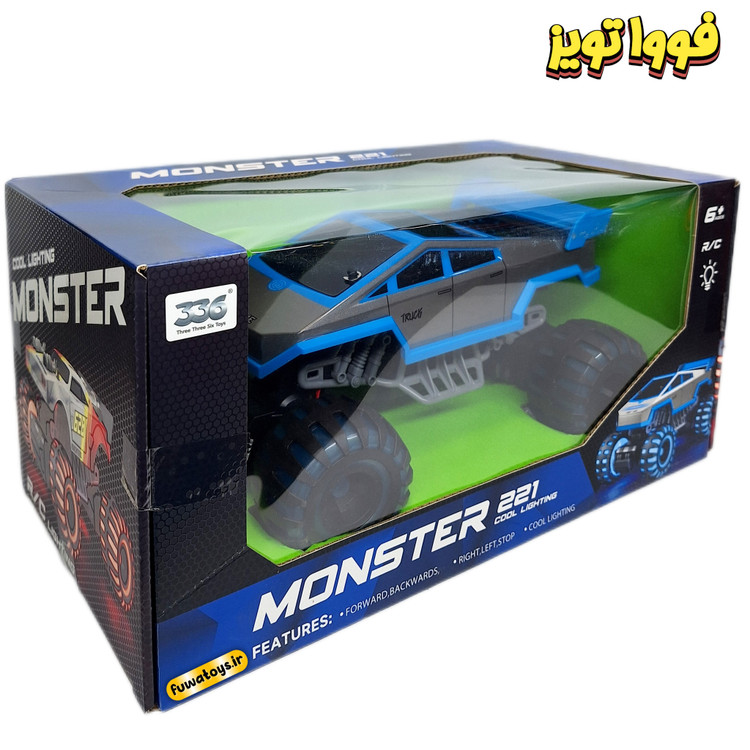 ماشین کنترلی شارژی تسلا(بدنه و چرخ ها چراغدار) مدل 33628