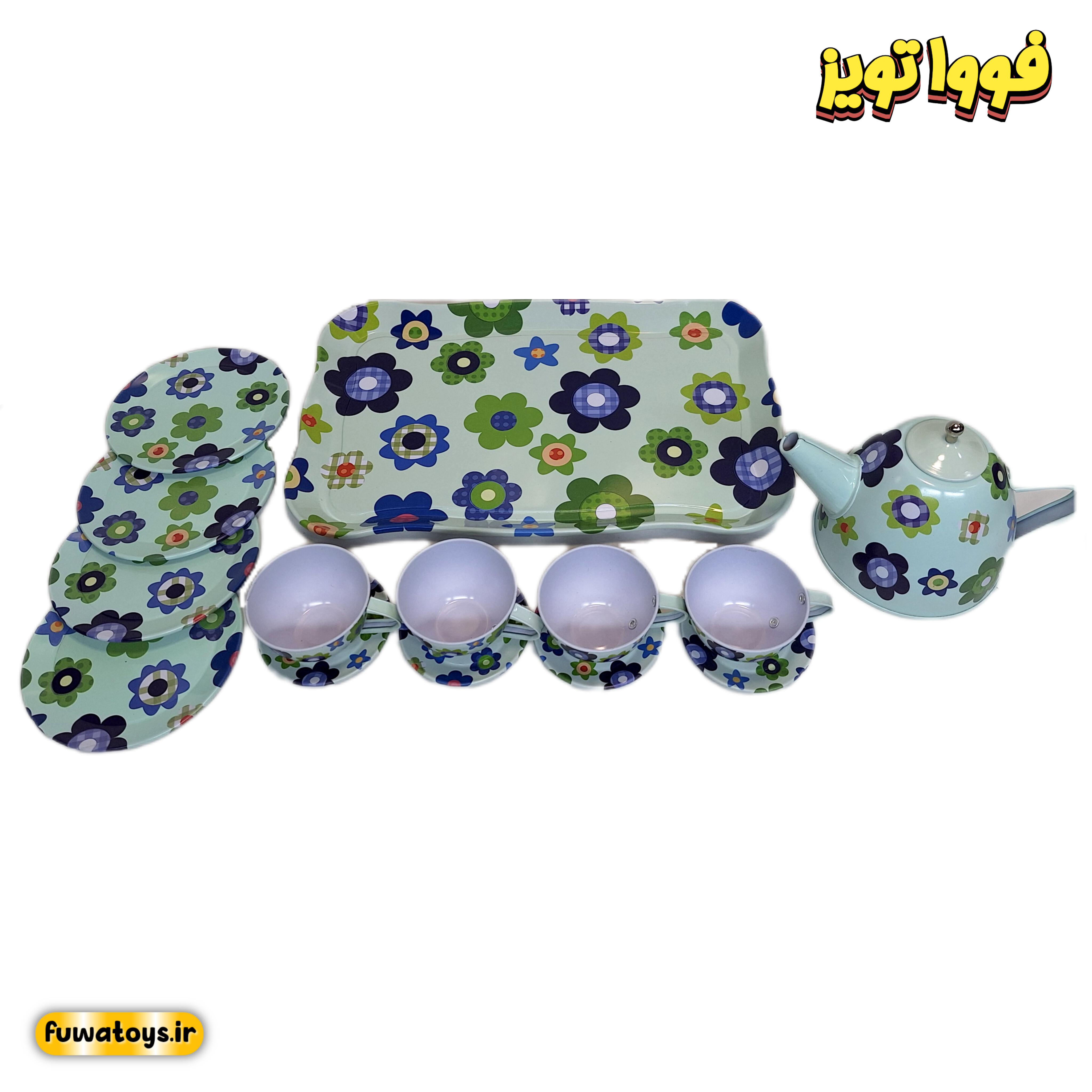 ست چایخوری استیل بچگانه مدل 555-CH011