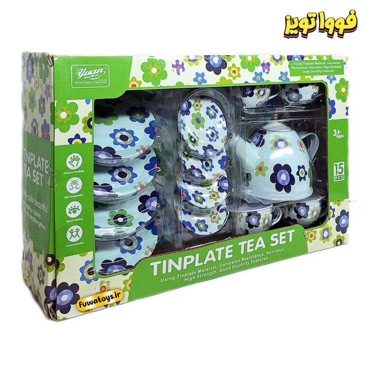 ست چایخوری استیل بچگانه مدل 555-CH011