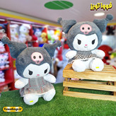 عروسک کرومی دامن چهارخونه سایز 40cm