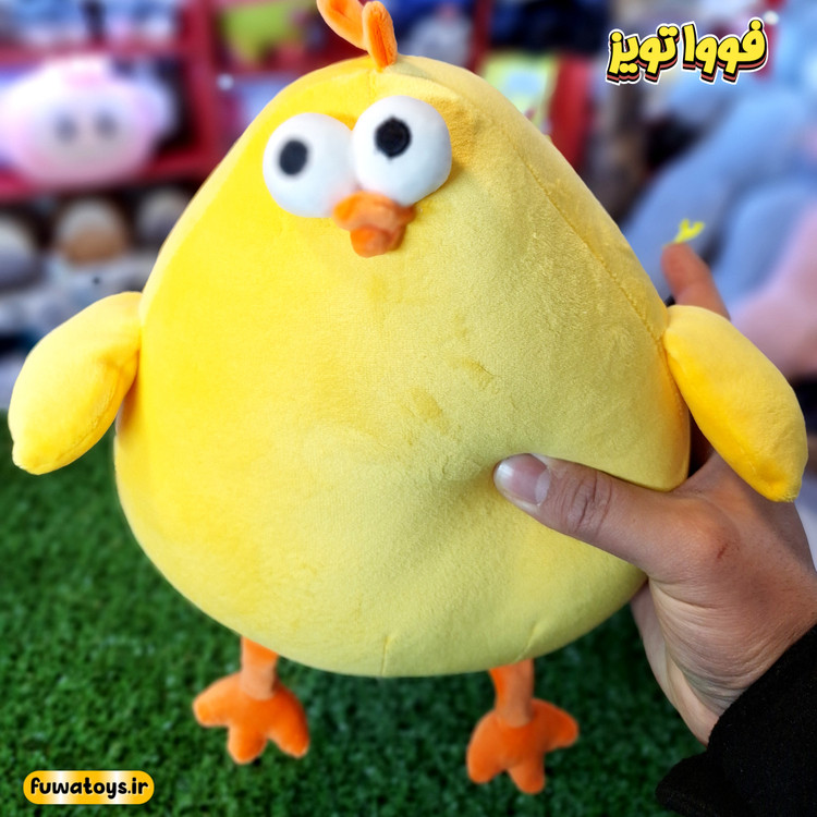 عروسک جوجه تپل چشم قلمبه سایز 30cm