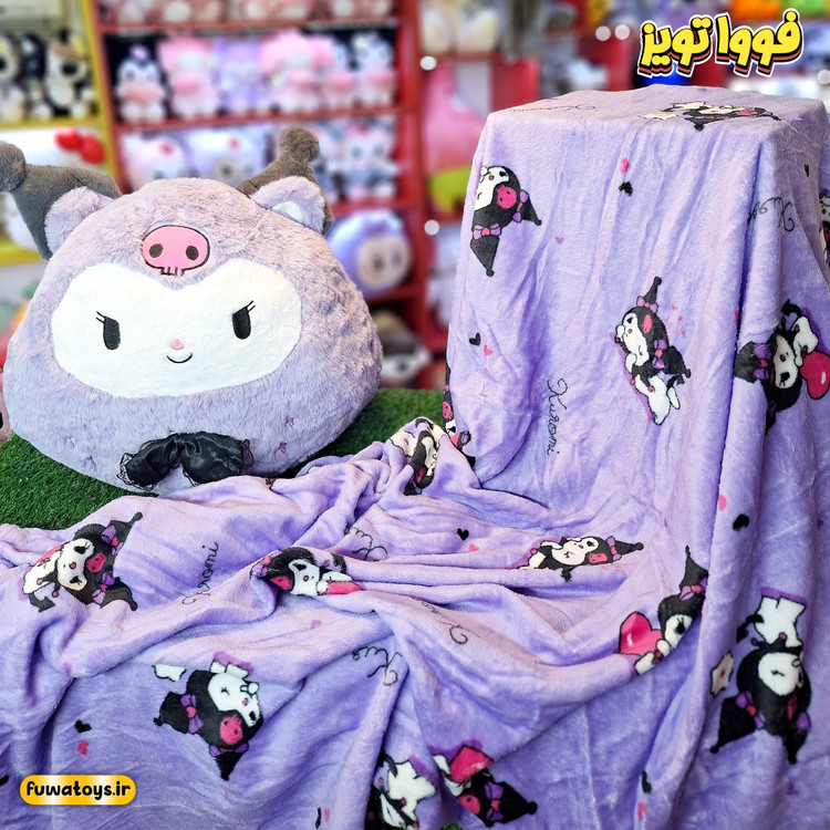 پتو بالشتی مدل کرومی با پتوی طرحدار سایز پتو 180cm