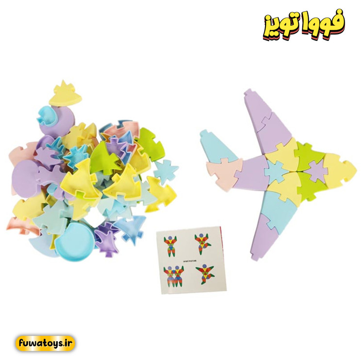 پازل اشکال 84 قطعه برند ردتویز/redtoys مناسب رده سنی 3+