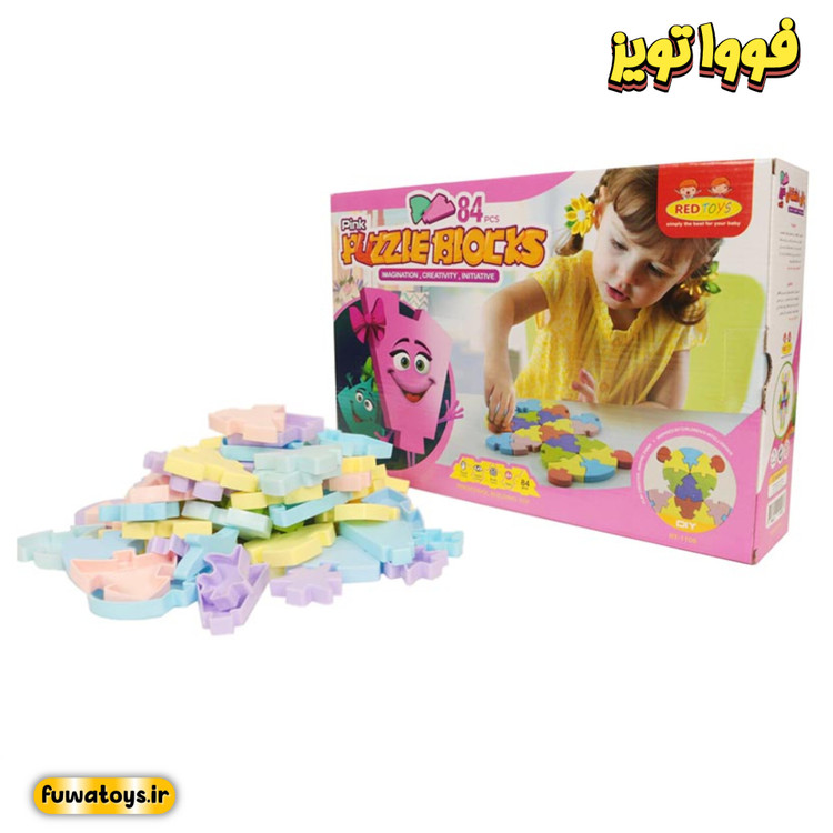 پازل اشکال 84 قطعه برند ردتویز/redtoys مناسب رده سنی 3+