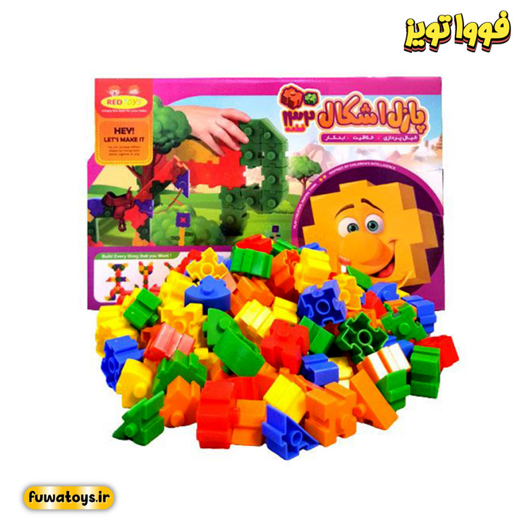 پازل اشکال 132 قطعه برند ردتویز/redtoys مناسب رده سنی 3+