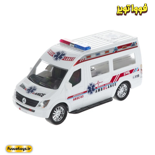 ماشین اسباب بازی آمبولانس قدرتی برند درج